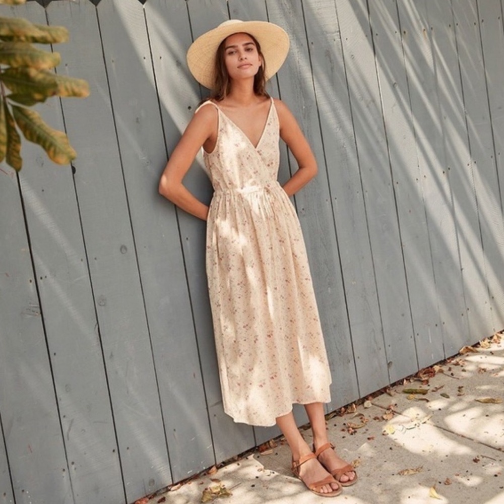Christy Dawn Lincoln dress in cream floral O/S one size